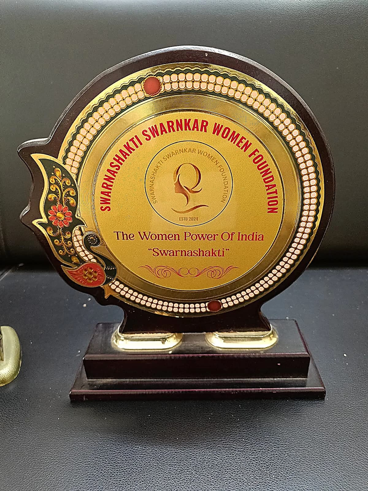 Certificate of Women Power Of India "Swarnashakti" Trophy